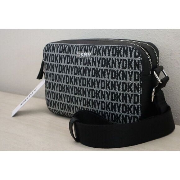 DKNY R43E2X93 Women's One Size Black TuTu Dual Zip Camera Bag - Picture 2 of 11